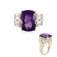 Anello in oro con Ametista Siberiana (Adela Gold)