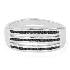 Anello in argento con Spinello Nero