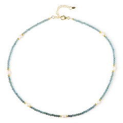 Collana in argento con Indicolite (Riya)