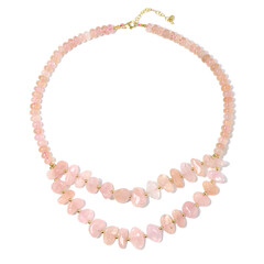 Collana in argento con Morganite