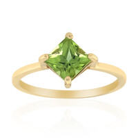 Anello in argento con Peridoto della Birmania