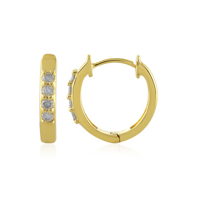 Orecchini in argento con Diamante I4 (J)