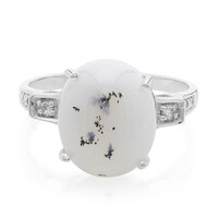 Anello in argento con Agata Dendritica