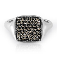 Anello in argento con Marcassite