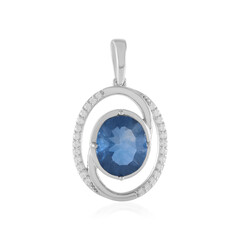 Ciondolo in argento con Fluorite Cangiante