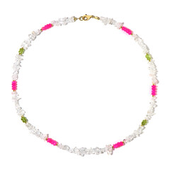 Collana in argento con Quarzo Bianco