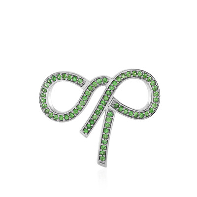 Ciondolo in argento con Tsavorite della Tanzania (MONOSONO COLLECTION)