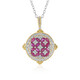Collana in argento con Rubino della Birmania (Gems en Vogue)