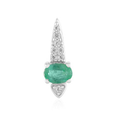 Ciondolo in argento con Smeraldo Russo