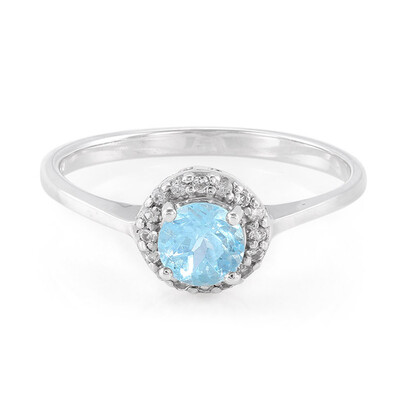 Anello in argento con Apatite Blu