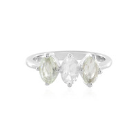 Anello in argento con Ametista Verde