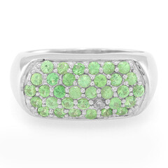 Anello in argento con Tsavorite
