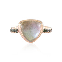 Anello in argento con Labradorite Verde Maniry (KM by Juwelo)