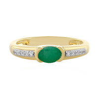Anello in argento con Smeraldo Brasiliano
