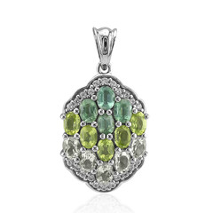 Ciondolo in argento con Cianite Menta
