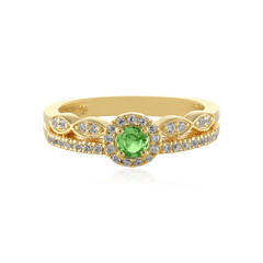 Anello in argento con Tsavorite