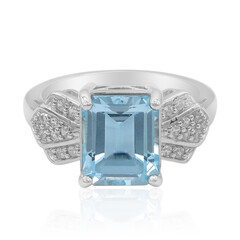 Anello in argento con Topazio Blu Cielo