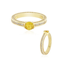 Anello in argento con Berillo Giallo