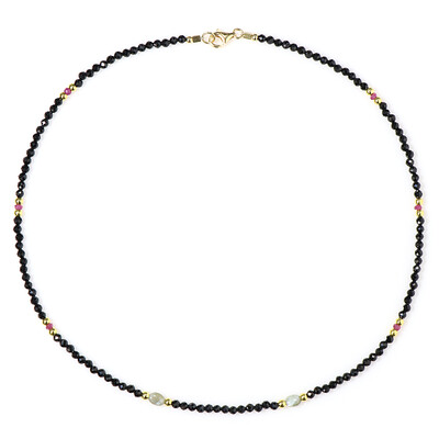 Collana in argento con Spinello Nero
