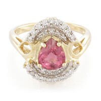 Anello in oro con Tormalina Rosa Cuprian