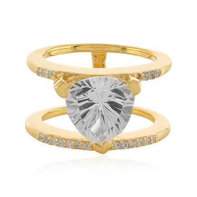 Anello in argento con Quarzo Bianco