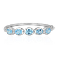 Bracciale in argento con Topazio Blu Cielo
