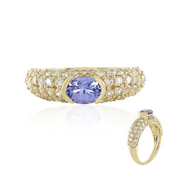 Anello in oro con Tanzanite