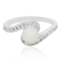 Anello in argento con Perla di Acqua Dolce