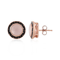 Orecchini in argento con Quarzo Rosa