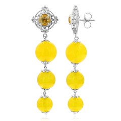 Orecchini in argento con Agata Gialla  (Dallas Prince Designs)