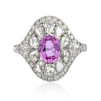 Anello in oro con Zaffiro Rosa (CIRARI)