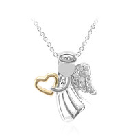 Collana in argento con Diamante I2 (I)