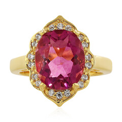 Anello in argento con Fluorite Rosa del Messico