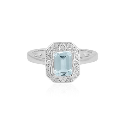 Anello in argento con Acquamarina