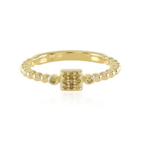 Anello in argento con Diamante Giallo I3