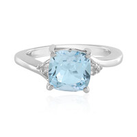 Anello in argento con Topazio Blu Cielo