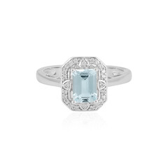Anello in argento con Acquamarina