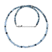 Collana in argento con Acquamarina Moos