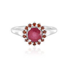 Anello in argento con Rubino del Madagascar