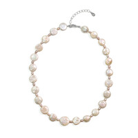 Collana in argento con Perla Keshi (TPC)