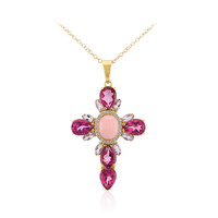 Collana in argento con Opale Rosa