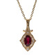 Collana in oro con Rubino Mozambico AAA (CIRARI)