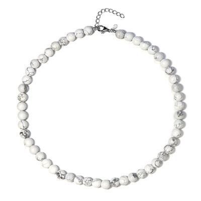 Collana in argento con Howlite