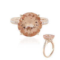 Anello in oro con Morganite Pesca AAA (de Melo)