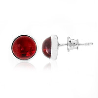 Orecchini in argento con Ambra Rossa Colombiana