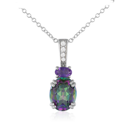 Collana in argento con Quarzo Mistico