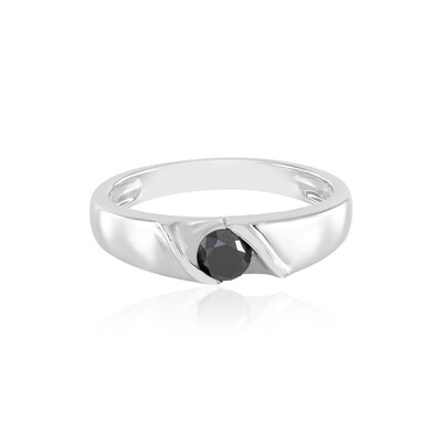 Anello in argento con Diamante Nero