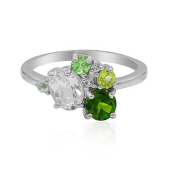 Anello in argento con Topazio Bianco