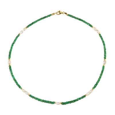 Collana in argento con Perla d'Acqua Dolce Bianca (Riya)