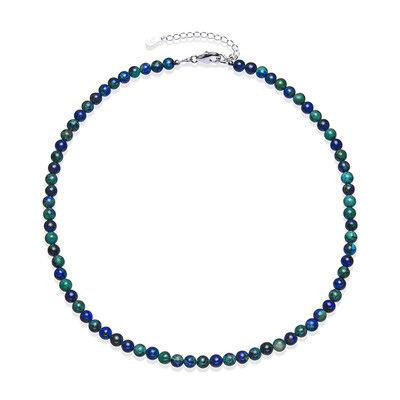 Collana in argento con Malachite Azzurrite